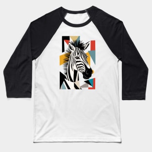 Cool Geometrical Zebra Baseball T-Shirt